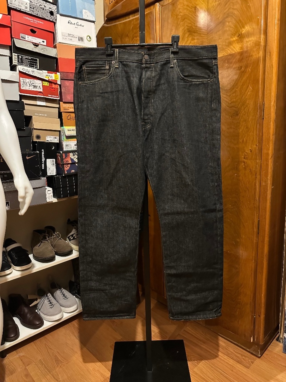Levi's Men's Dark Denim Wash 501 Jeans